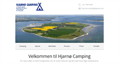 Desktop Screenshot of hjarnoecamping.dk